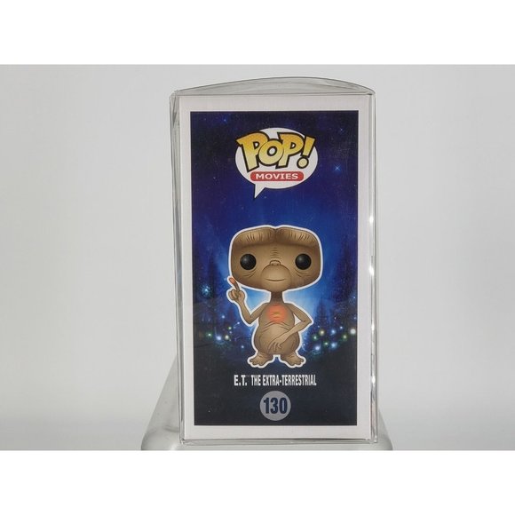Funko 130 ET Pop Movies The Extra Terrestrial Near Mint Box Protector Japan RARE - Picture 4 of 11